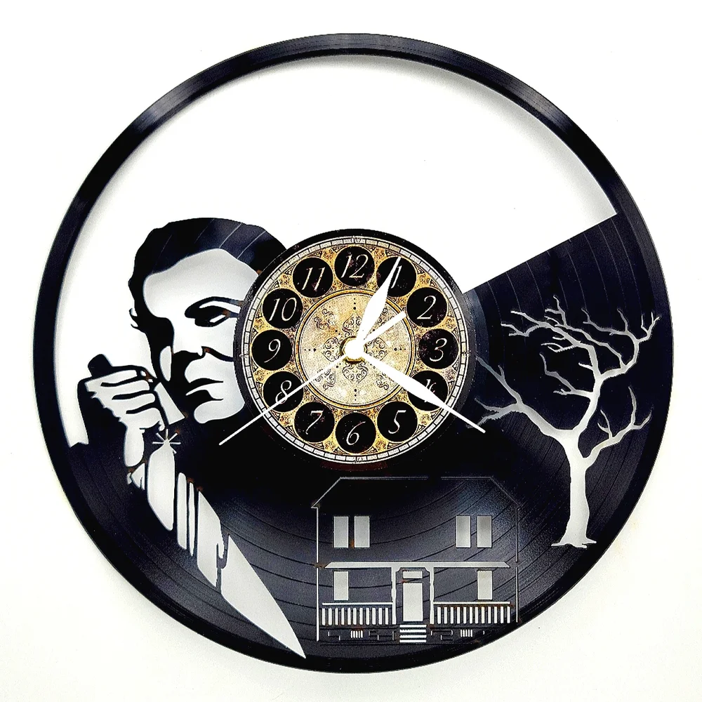 MICHAEL MYERS HALLOWEEN vinyl record clock clocks